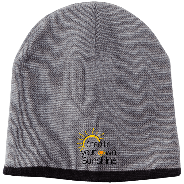 EMBROIDERED SUNSHINE 100% Acrylic Beanie