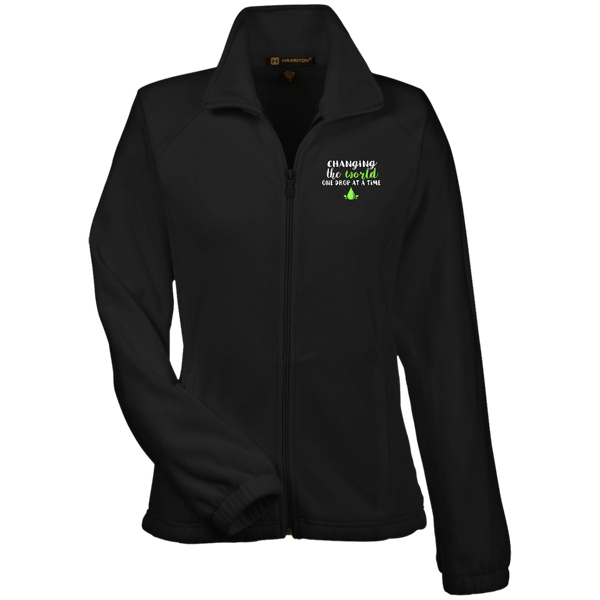 EMBROIDERED ONE DROP Women's Fleece Jacket - 7 Colors to Choose From