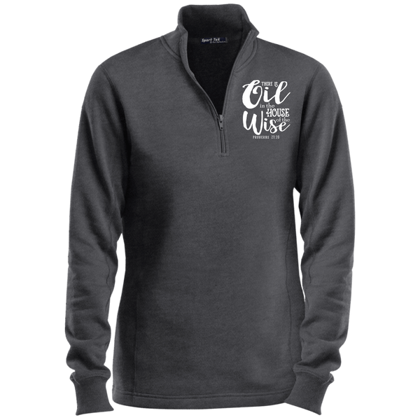 EMBROIDERED PROVERBS Sport-Tek Ladies' 1/4 Zip Sweatshirt- 7 Colors to Choose From
