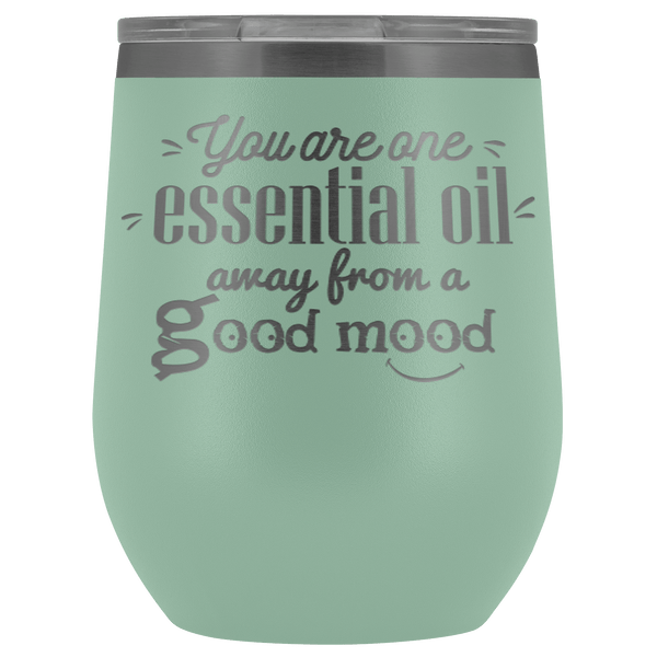 GOOD MOOD STAINLESS STEEL VACUUM WINE TUMBLER - 12 COLORS TO CHOOSE FROM