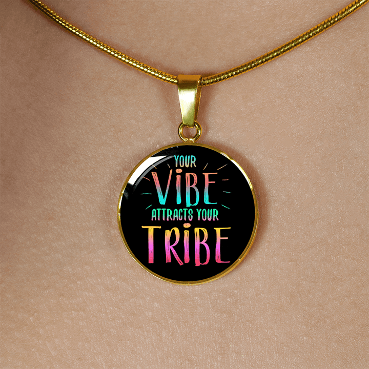 GORGEOUS "YOUR VIBE" NECKLACE & BANGLE BRACELET - AVAILABLE IN BOTH GOLD & SILVER