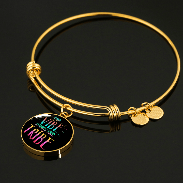 GORGEOUS "YOUR VIBE" NECKLACE & BANGLE BRACELET - AVAILABLE IN BOTH GOLD & SILVER