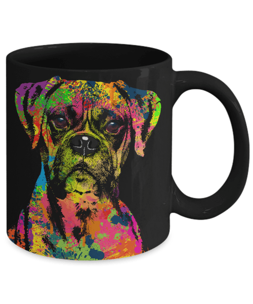 GORGEOUS POP ART BOXER MUG - DESIGN ON BOTH SIDES