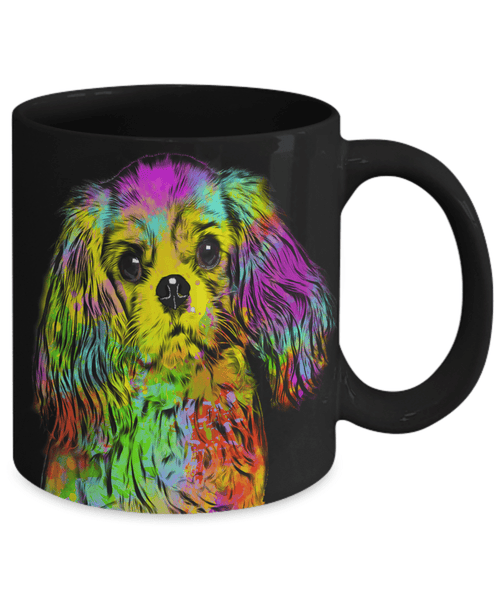 GORGEOUS POP ART CAVALIER KING CHARLES SPANIEL - DESIGN ON BOTH SIDES