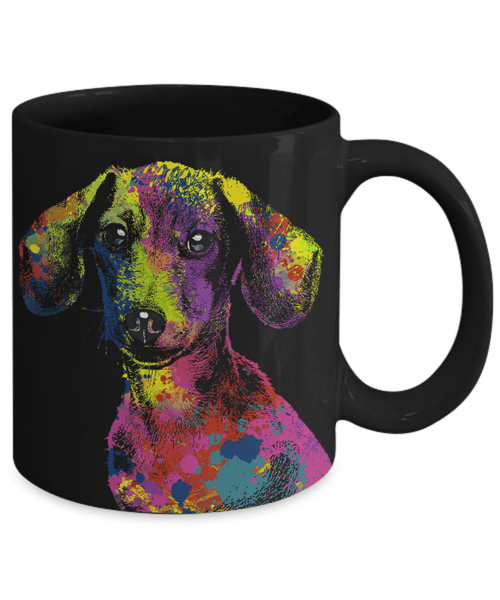 GORGEOUS POP ART DACHSHUND - DESIGN ON BOTH SIDES