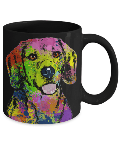 GORGEOUS POP ART BEAGLE MUG - DESIGN ON BOTH SIDES