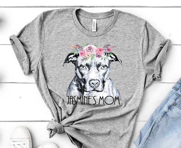 BEAUTIFUL BOHO PIT BULL TEES - UP TO 4XL - 4 COLORS - PERSONALIZATION INSTRUCTIONS BELOW