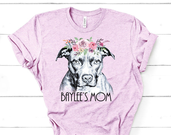 BEAUTIFUL BOHO PIT BULL TEES - UP TO 4XL - 4 COLORS - PERSONALIZATION INSTRUCTIONS BELOW