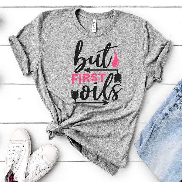 FUN OILS FIRST UNISEX TEES - UP TO 4XL - BEAUTIFUL HEATHER COLORS