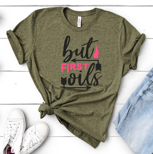 FUN OILS FIRST UNISEX TEES - UP TO 4XL - BEAUTIFUL HEATHER COLORS