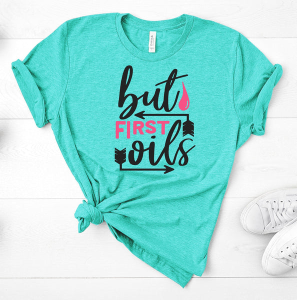 FUN OILS FIRST UNISEX TEES - UP TO 4XL - BEAUTIFUL HEATHER COLORS