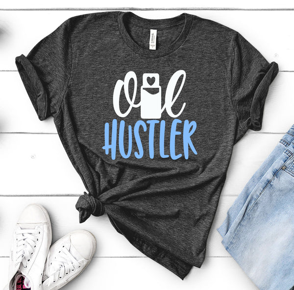 FUN OIL HUSTLER UNISEX TEES - UP TO 4XL - BEAUTIFUL HEATHER COLORS