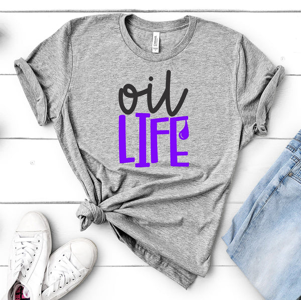 FUN OIL LIFE UNISEX TEES - UP TO 4XL - BEAUTIFUL HEATHER COLORS
