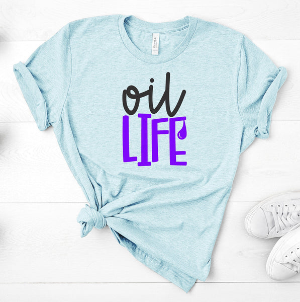 FUN OIL LIFE UNISEX TEES - UP TO 4XL - BEAUTIFUL HEATHER COLORS