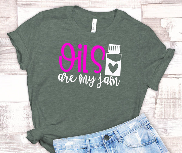 FUN OIL IS MY JAM UNISEX TEES - UP TO 4XL - BEAUTIFUL HEATHER COLORS
