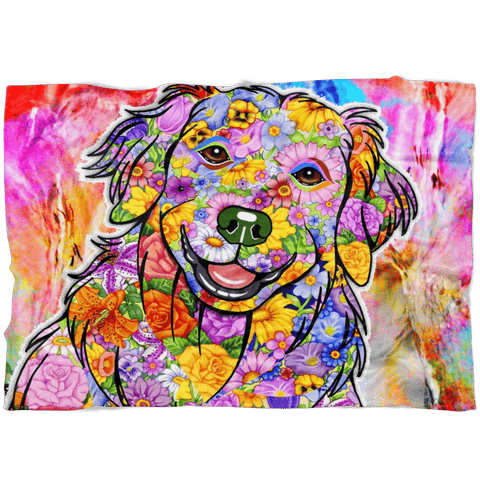 FABULOUS GOLDEN RETRIEVER FLEECE BLANKET