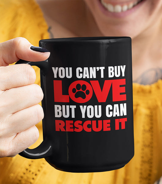 RESCUE Black Mug - BIG 15 oz. size