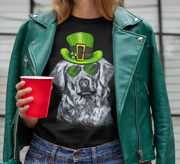 ST. PADDY'S DAY GOLDEN RETRIEVER BELLA CANVAS TEES - SIZES TO 4XL - 4 COLORS TO CHOOSE FROM