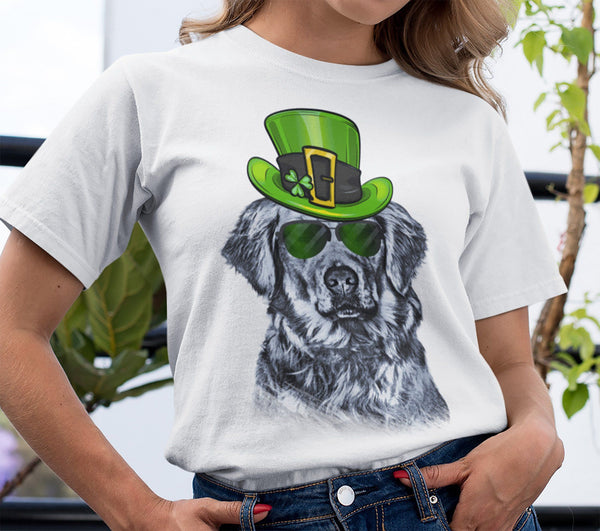 ST. PADDY'S DAY GOLDEN RETRIEVER BELLA CANVAS TEES - SIZES TO 4XL - 4 COLORS TO CHOOSE FROM