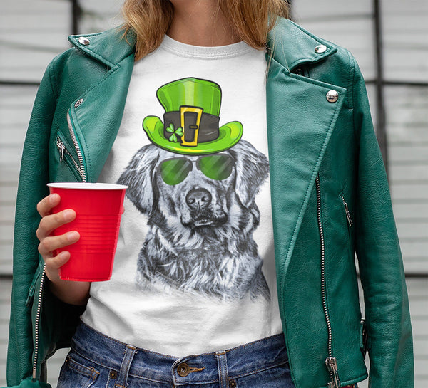 ST. PADDY'S DAY GOLDEN RETRIEVER BELLA CANVAS TEES - SIZES TO 4XL - 4 COLORS TO CHOOSE FROM