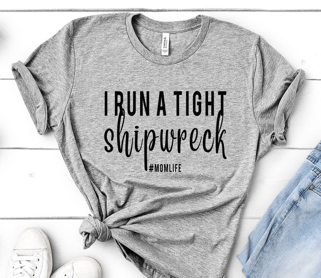 TIGHT SHIPWRECK TEE BELLA CANVAS SHIRT - SIZES TO 3XL