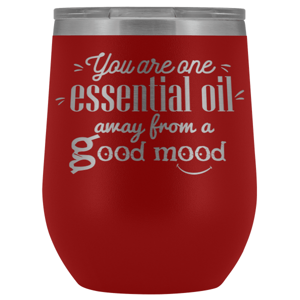 GOOD MOOD STAINLESS STEEL VACUUM WINE TUMBLER - 12 COLORS TO CHOOSE FROM