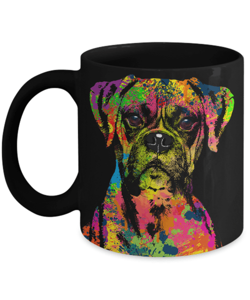 GORGEOUS POP ART BOXER MUG - DESIGN ON BOTH SIDES