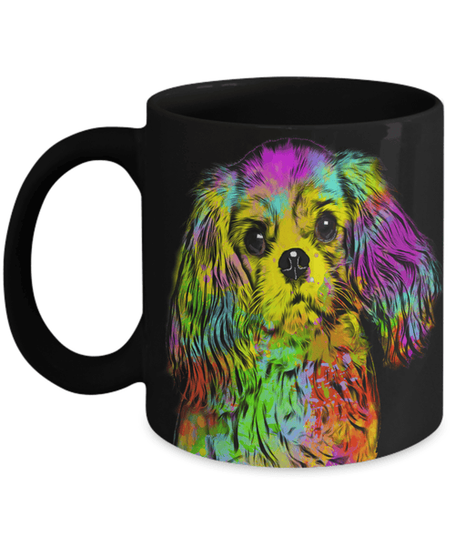 GORGEOUS POP ART CAVALIER KING CHARLES SPANIEL - DESIGN ON BOTH SIDES