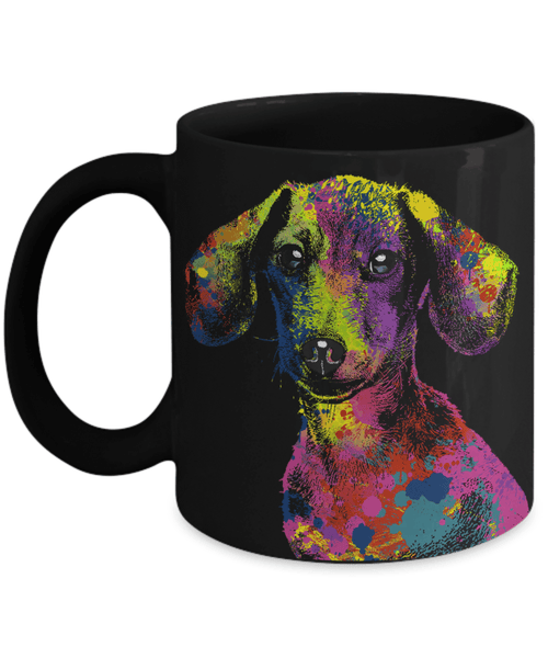 GORGEOUS POP ART DACHSHUND - DESIGN ON BOTH SIDES