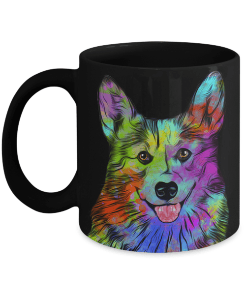 GORGEOUS POP ART CORGI - DESIGN ON BOTH SIDES