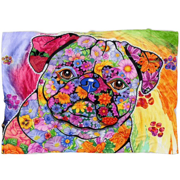 FABULOUS PUG FLEECE BLANKET