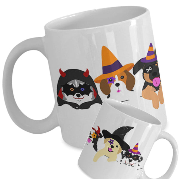 FUN HALLOWEEN DOGS 11 OZ MUG - WRAP DESIGN