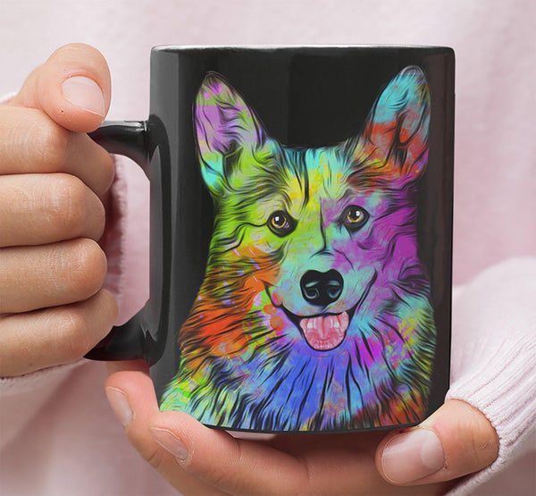 GORGEOUS POP ART CORGI - DESIGN ON BOTH SIDES