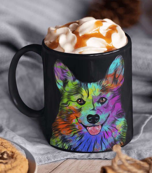 GORGEOUS POP ART CORGI - DESIGN ON BOTH SIDES