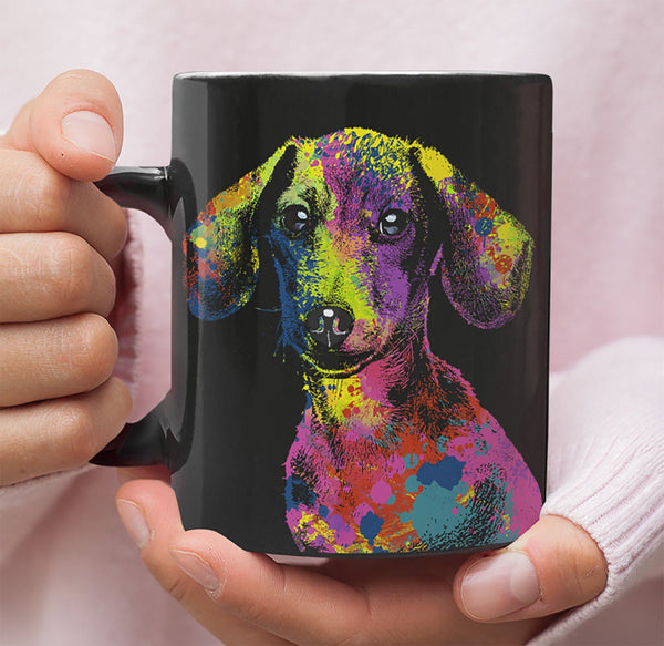 GORGEOUS POP ART DACHSHUND - DESIGN ON BOTH SIDES
