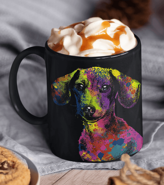 GORGEOUS POP ART DACHSHUND - DESIGN ON BOTH SIDES