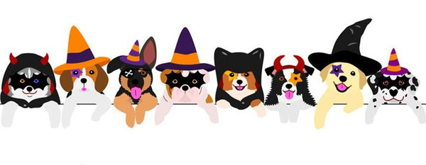 FUN HALLOWEEN DOGS 11 OZ MUG - WRAP DESIGN