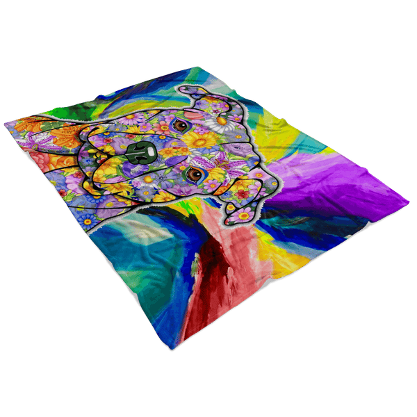 FABULOUS PIT BULL FLEECE BLANKET
