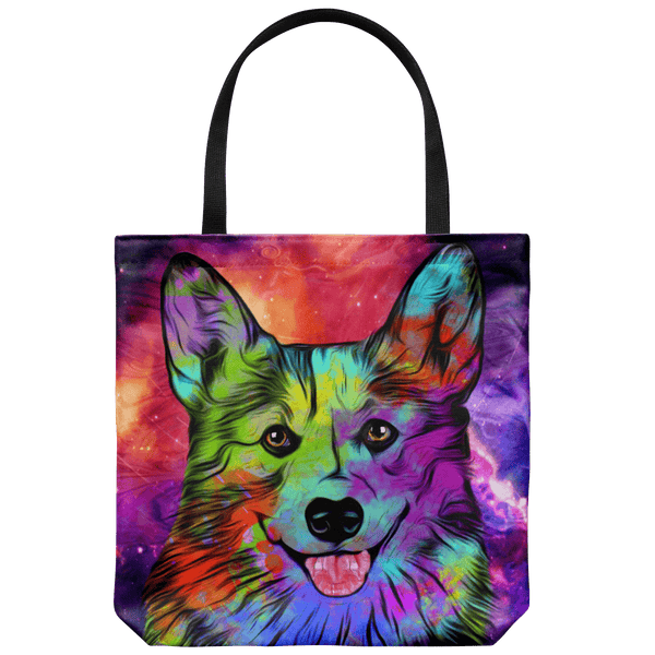 GORGEOUS POP ART CORGI DOG CANVAS TOTE - NEW BIGGER SIZE