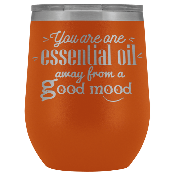 GOOD MOOD STAINLESS STEEL VACUUM WINE TUMBLER - 12 COLORS TO CHOOSE FROM