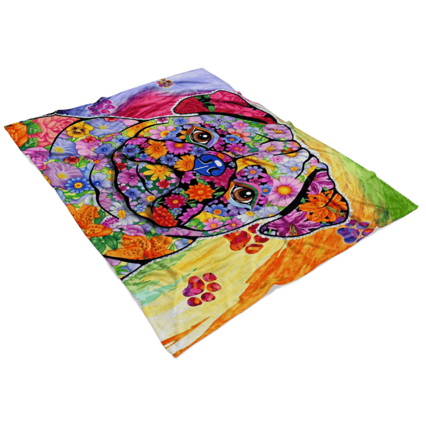 FABULOUS PUG FLEECE BLANKET