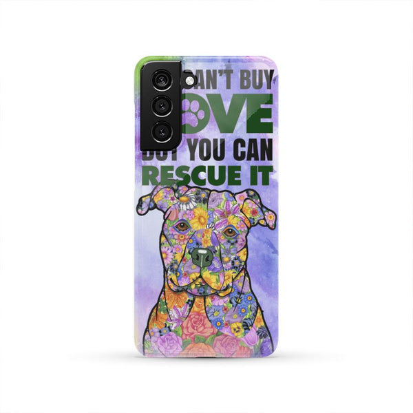 PIT BULL RESCUE HARD PHONE CASE, 28+ GALAXY & iPHONE MODELS!