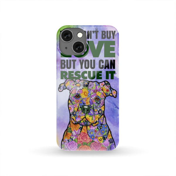 PIT BULL RESCUE HARD PHONE CASE, 28+ GALAXY & iPHONE MODELS!