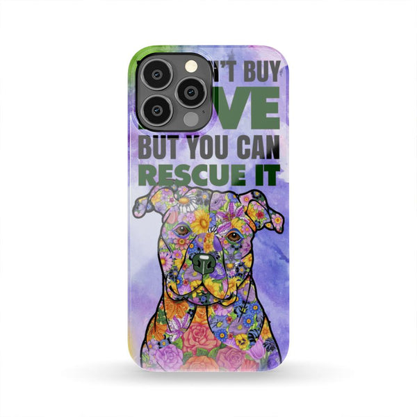 PIT BULL RESCUE HARD PHONE CASE, 28+ GALAXY & iPHONE MODELS!