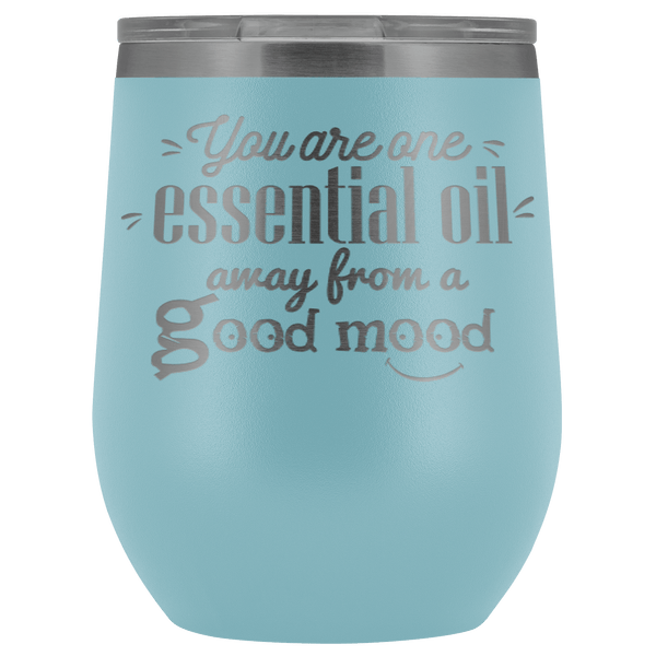 GOOD MOOD STAINLESS STEEL VACUUM WINE TUMBLER - 12 COLORS TO CHOOSE FROM