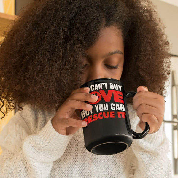 RESCUE Black Mug - BIG 15 oz. size