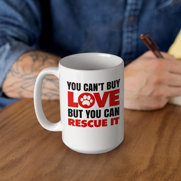 RESCUE White Mug - BIG 15 oz. size