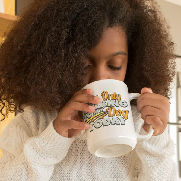 TALK TO MY DOG  White Mug - BIG 15 oz. size