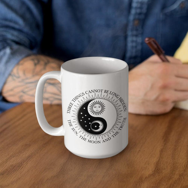 SUN MOON TRUTH White Mug - BIG 15 oz. size