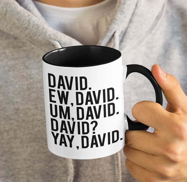 EW DAVID SCHITT'S CREEK TWO-TONED MUG
